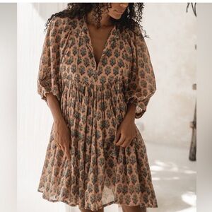 Daughters of India Kyra Mini Dress ~ Himalayan Salt - size small